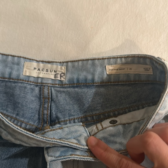 Pacsun High Rise Two Tone Jean Short - Picture 4 of 4